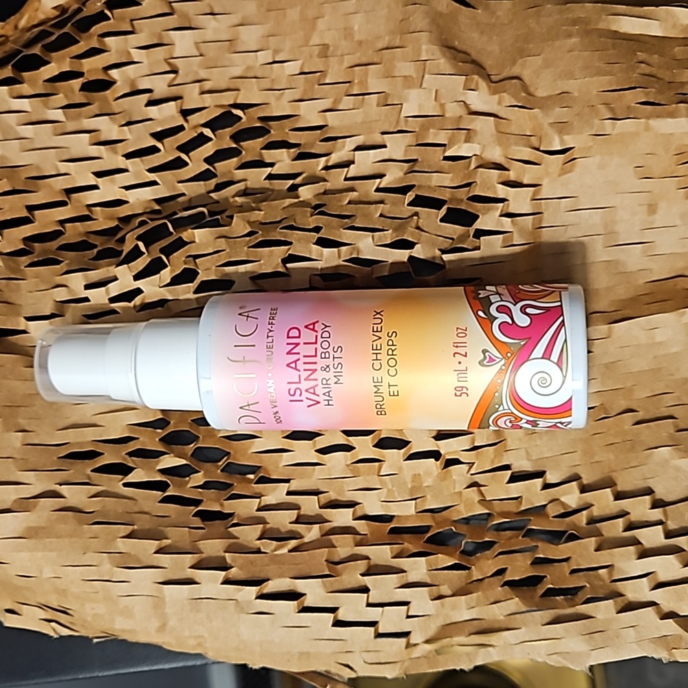 NEW Pacifica Island Vanilla hair and body mist 2 ounces travel size